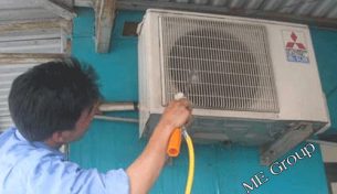 Installation of refrigeration for the construction